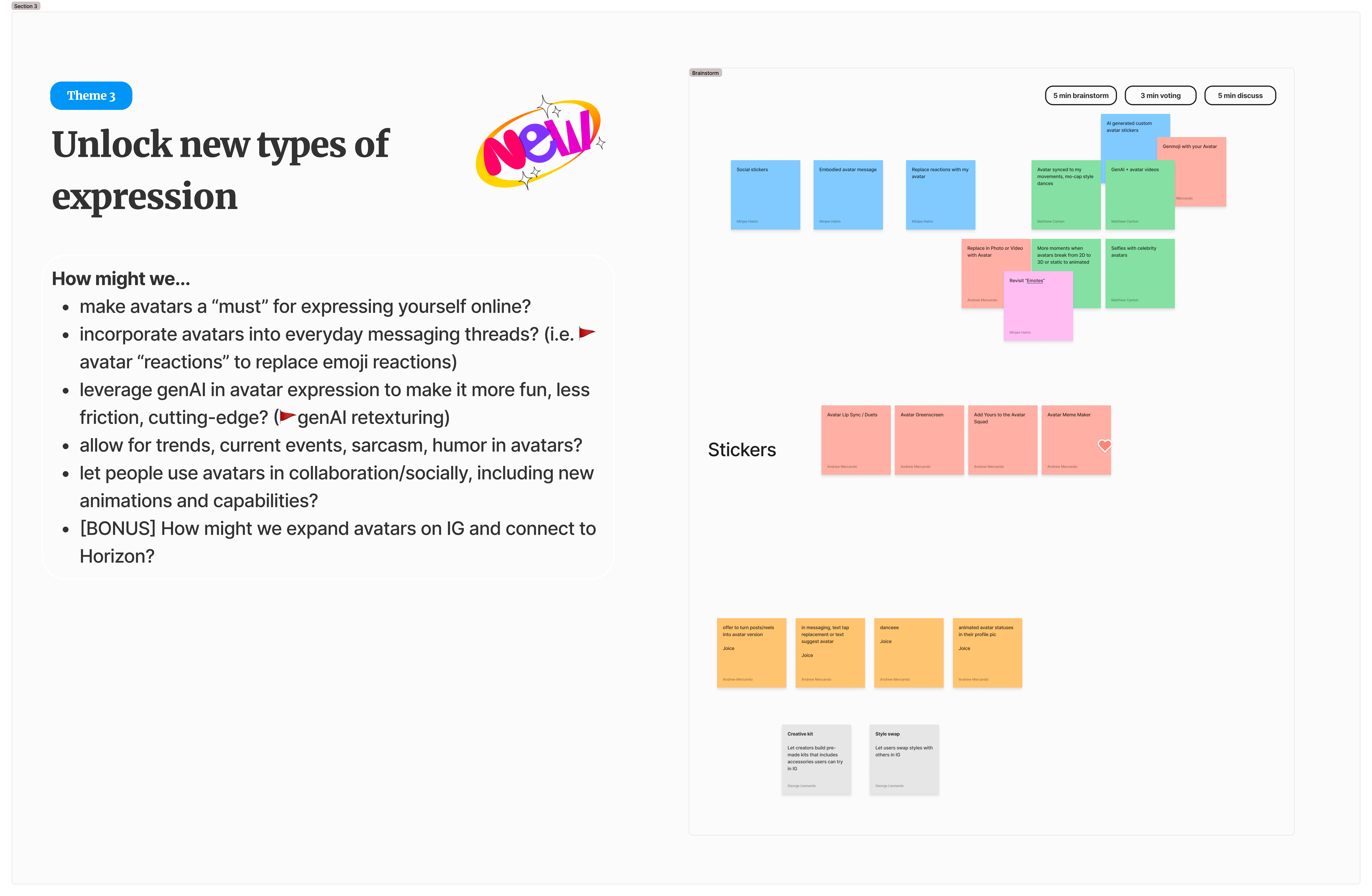 Vision sprint — design directions